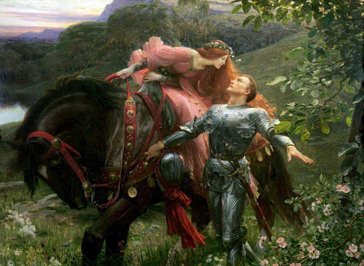 La Belle Deigna sans Merci-by Frank Dicksee - modified